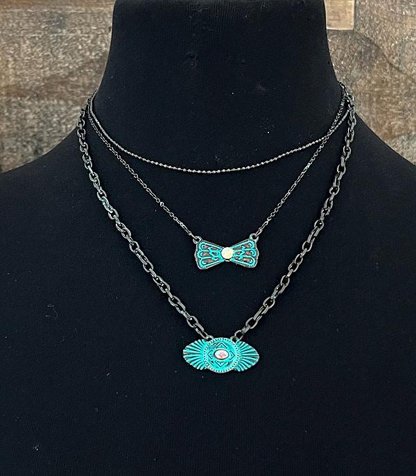 NECKLACES :: TRENDY :: Wholesale Western Butterfly Concho Necklace
