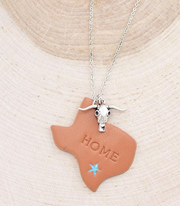 NECKLACES :: CHAIN WITH PENDANT :: Wholesale Texas Map Pendant Necklace