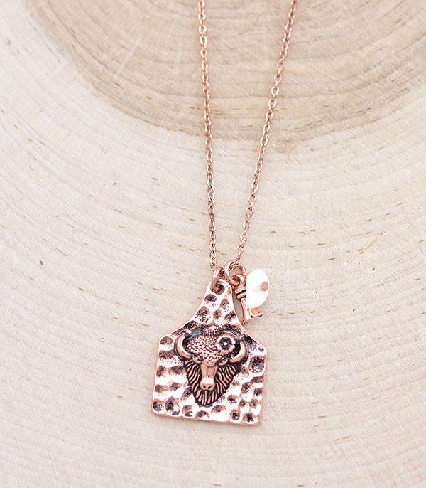 NECKLACES :: CHAIN WITH PENDANT :: Wholesale Western Buffalo Pendant Necklace