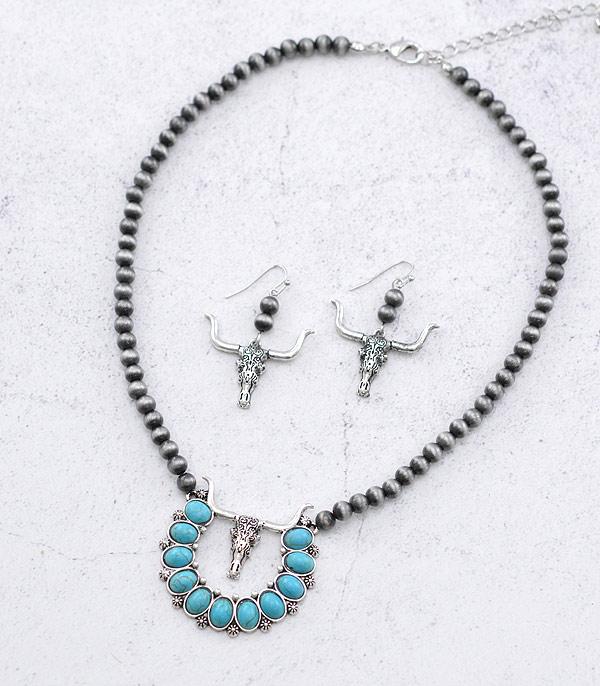 NECKLACES :: WESTERN TREND :: Wholesale Western Steer Head Navajo Necklace