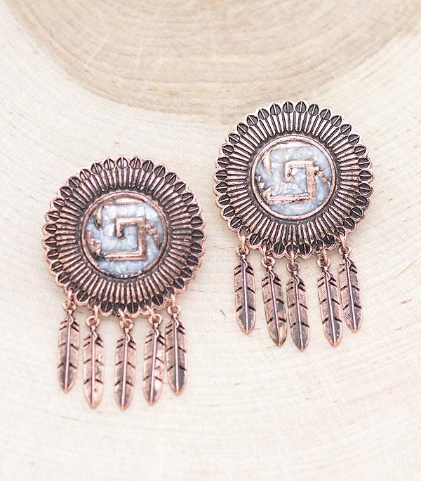 EARRINGS :: WESTERN POST EARRINGS :: Wholesale Western Navajo Statement Earrings