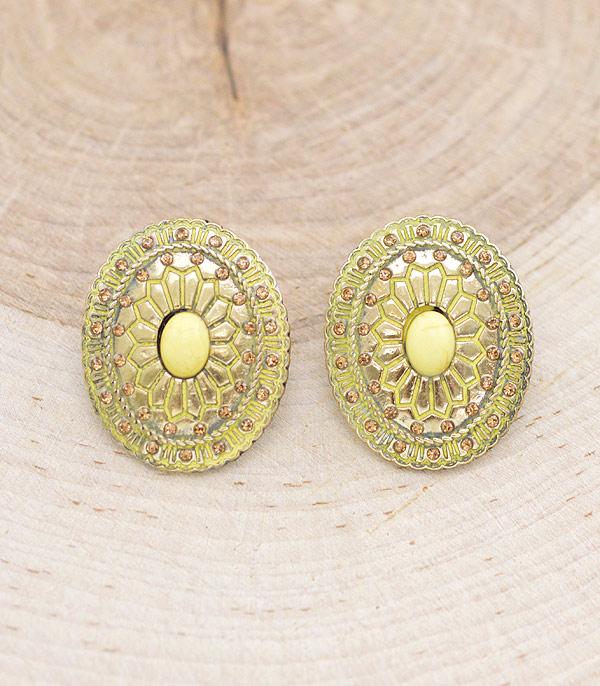 EARRINGS :: WESTERN POST EARRINGS :: Wholesale Western Concho Post Earrings