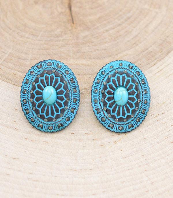 EARRINGS :: WESTERN POST EARRINGS :: Wholesale Western Concho Post Earrings