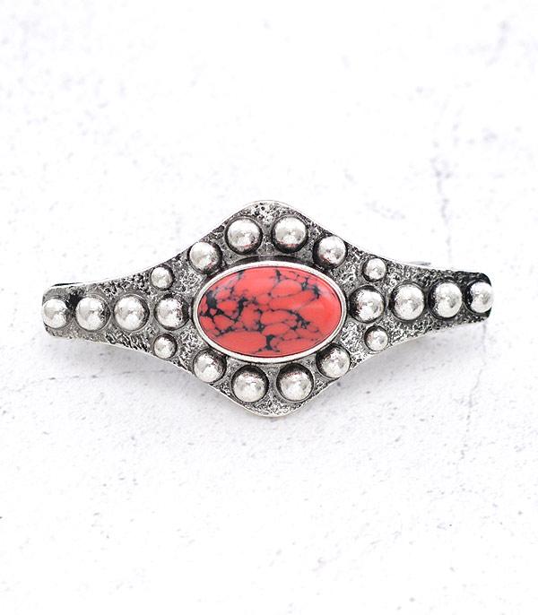 HATS I HAIR ACC :: HAIR ACCESSORIES :: Wholesale Western Semi Stone Hair Barrette