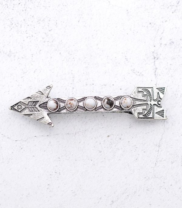 HATS I HAIR ACC :: HAIR ACCESSORIES :: Wholesale Thunderbird Arrow Hair Barrette