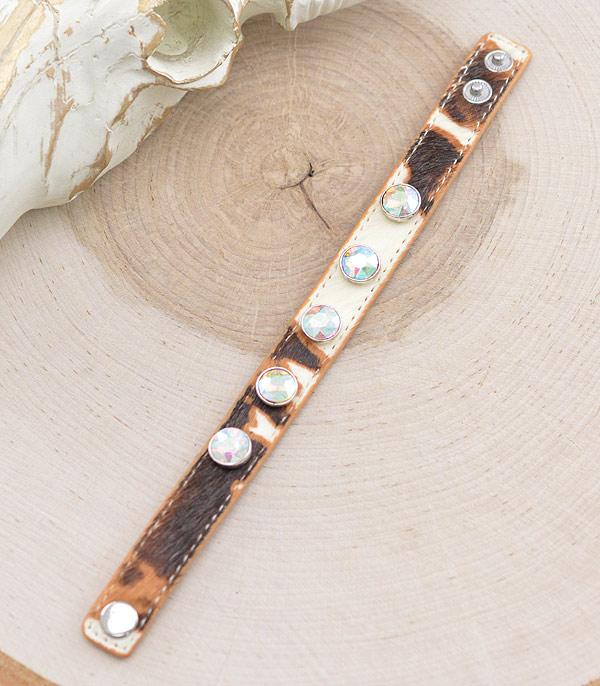 BRACELETS :: LINK :: Wholesale Western Cowhide Leather Bracelet