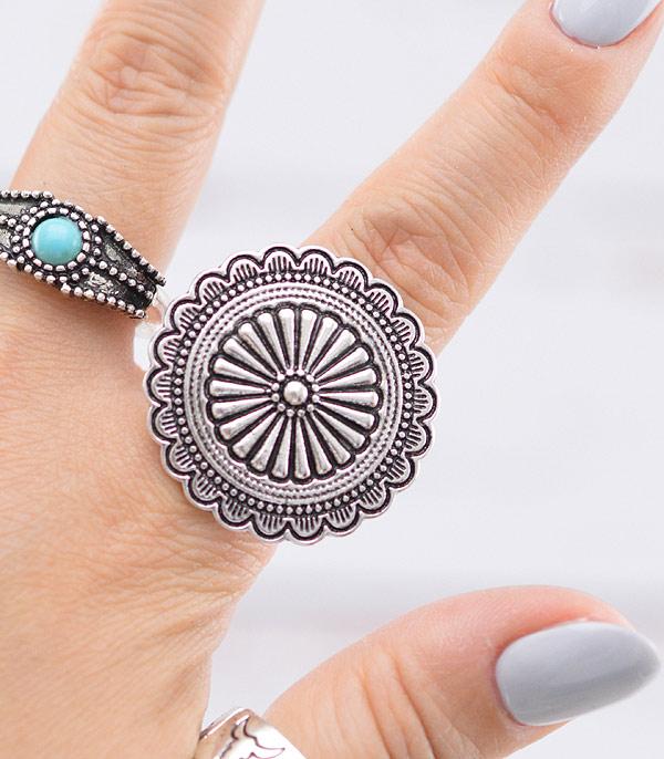 RINGS :: Wholesale Tipi Western Concho Ring