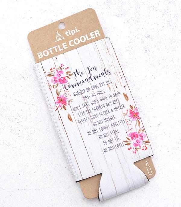 <font color=BLUE>WATCH BAND/ GIFT ITEMS</font> :: GIFT ITEMS :: Wholesale Tipi Ten Commandment Bottle Sleeve