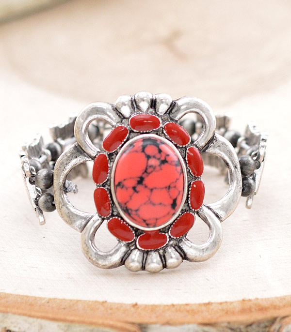 New Arrival :: Wholesale Western Coral Stone Bracelet