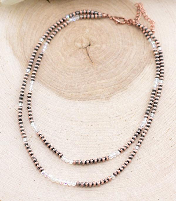 NECKLACES :: TRENDY :: Wholesale Western Navajo Pearl Bead Necklace