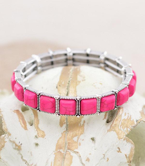 <font color=red>VALENTINE'S</font> :: Wholesale Tipi Western Semi Stone Bracelet