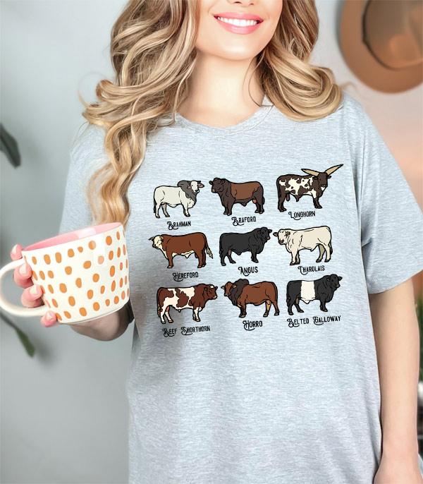 GRAPHIC TEES :: GRAPHIC TEES :: Wholesale Western Cattle Oversized Tshirt