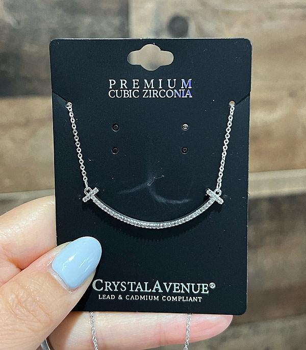 New Arrival :: Wholesale Crystal  Avenue CZ Necklace