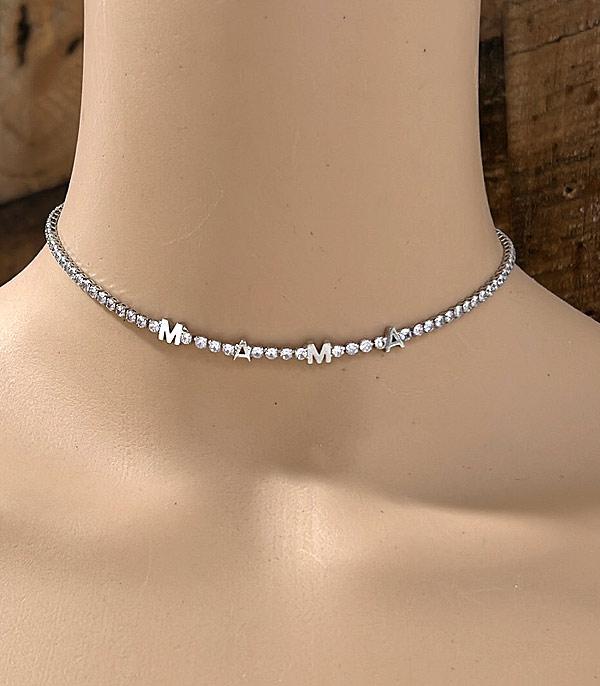 NECKLACES :: CHOKER | INSPIRATION :: Wholesale Mama Inspiration CZ Necklace