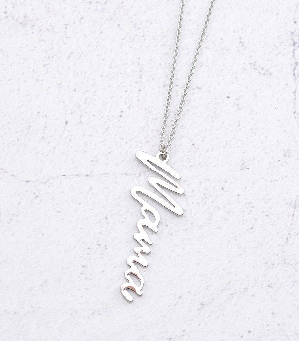 New Arrival :: Wholesale Mama Letter Pendant Necklace