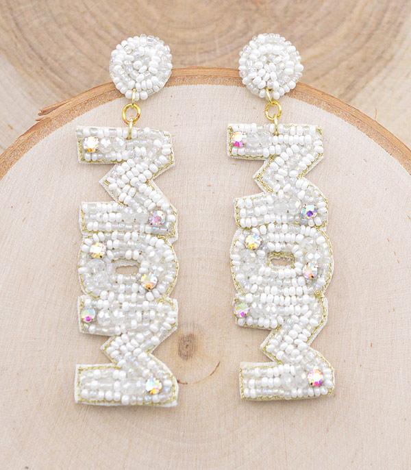 New Arrival :: Wholesale Seed Bead Mom Earrings