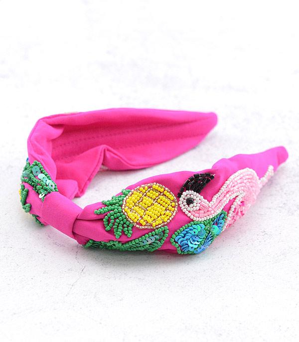 WHAT'S NEW :: Wholesale Seed Bead Flamingo Headband