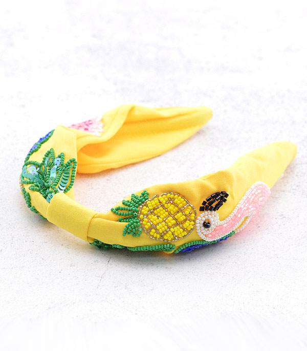 WHAT'S NEW :: Wholesale Seed Bead Flamingo Headband