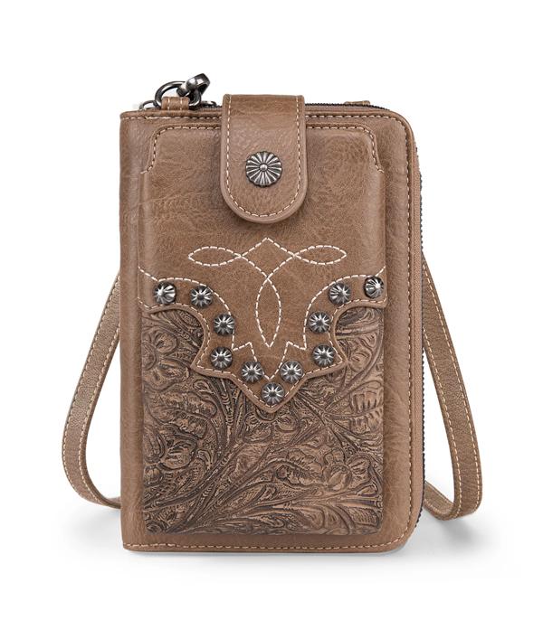 MONTANAWEST BAGS :: WALLETS I SMALL ACCESSORIES :: Wholesale Montana West Phone Wallet Crossbody