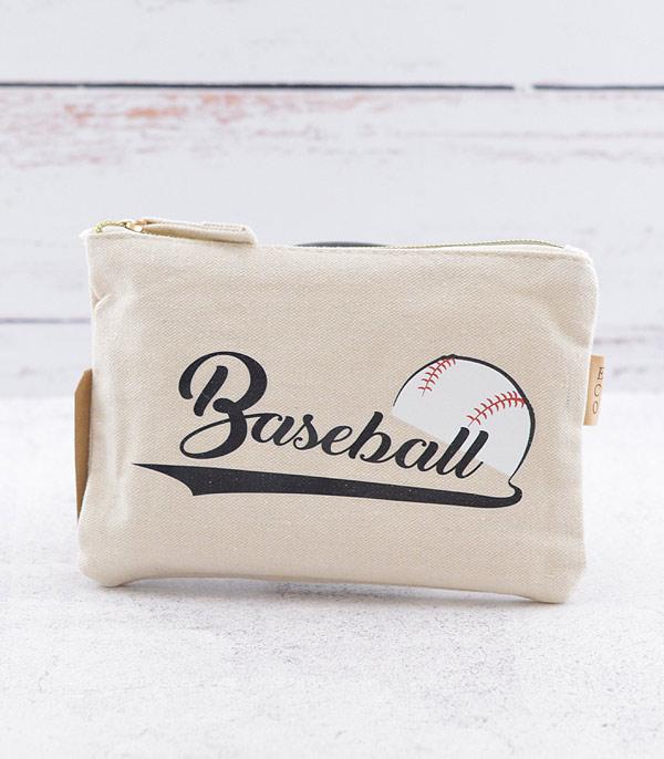 SPORTS THEME :: BASEBALL | SOFTBALL :: Wholesale Baseball Cotton Eco Pouch