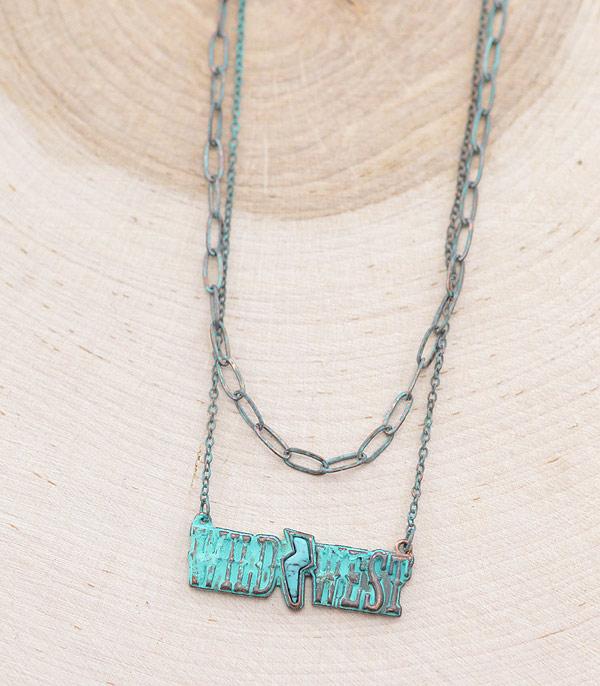 NECKLACES :: TRENDY :: Wholesale Western Wild West Bar Necklace