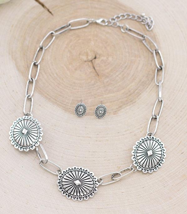 New Arrival :: Wholesale Tipi Brand Concho Chain Necklace Set