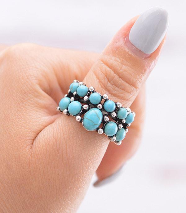 RINGS :: Wholesale Turquoise Cuff Ring