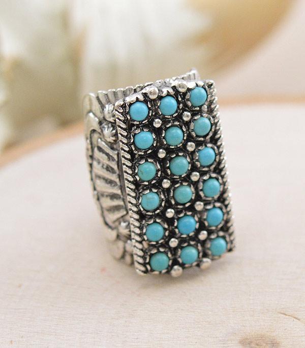 RINGS :: Wholesale Western Turquoise Statement Ring