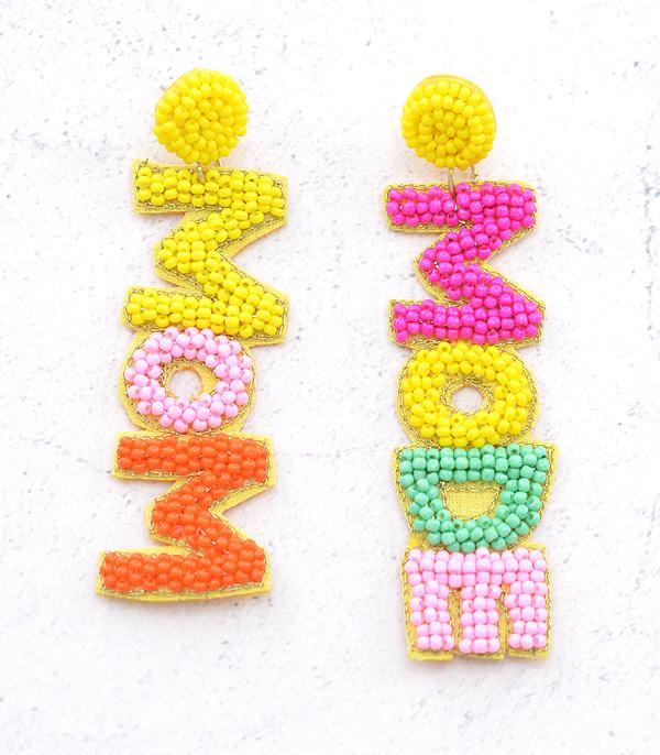 EARRINGS :: TRENDY EARRINGS :: Wholesale Seed Bead Mom Mode Earrings