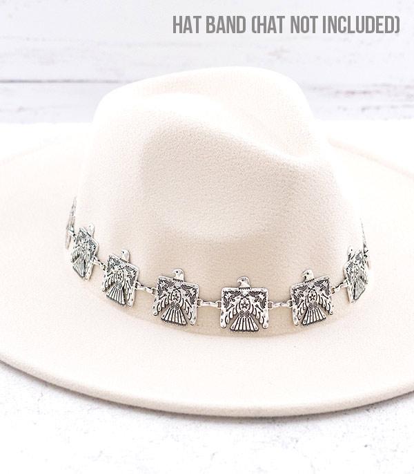HATS I HAIR ACC :: HAT ACCESSORIES :: Wholesale Thunderbird Concho Hat Band
