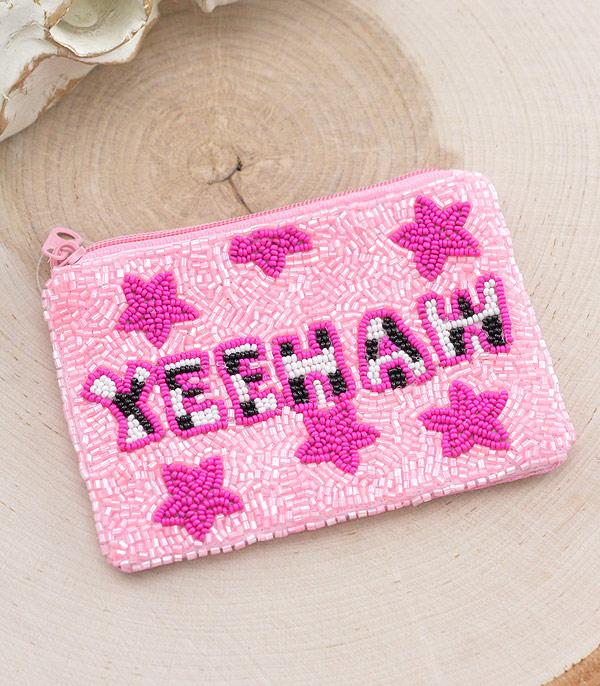 HANDBAGS :: WALLETS | SMALL ACCESSORIES :: Wholesale Yeehaw Beaded Coin Purse