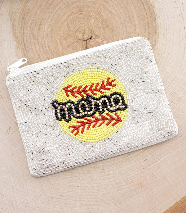 Softball on sale coin purse