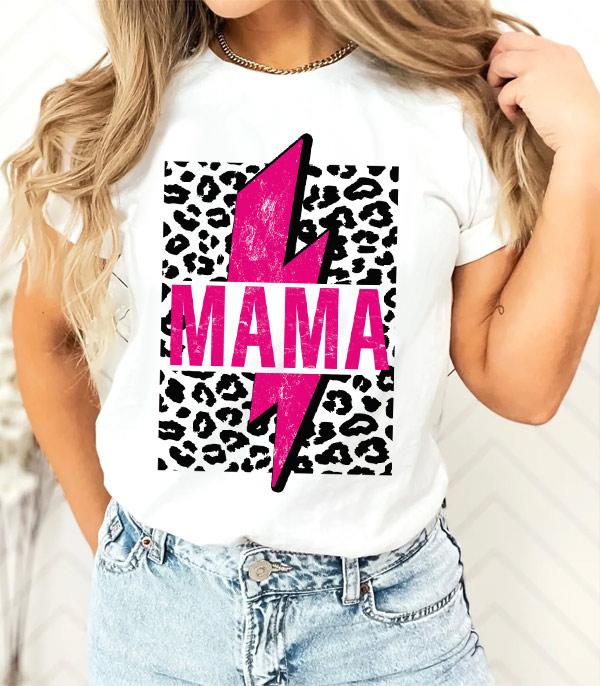 GRAPHIC TEES :: GRAPHIC TEES :: Wholesale Lightning Bolt Mama Graphic Tshirt