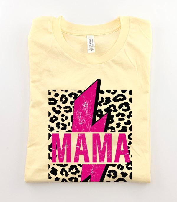 GRAPHIC TEES :: GRAPHIC TEES :: Wholesale Lightning Bolt Mama Graphic Tshirt