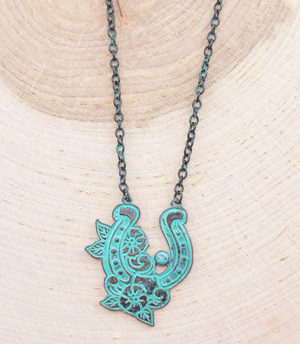 NECKLACES :: CHAIN WITH PENDANT :: Wholesale Horseshoe Pendant Necklace