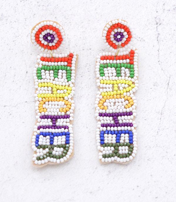 EARRINGS :: TRENDY EARRINGS :: Wholesale Teacher Theme Beaded Earrings