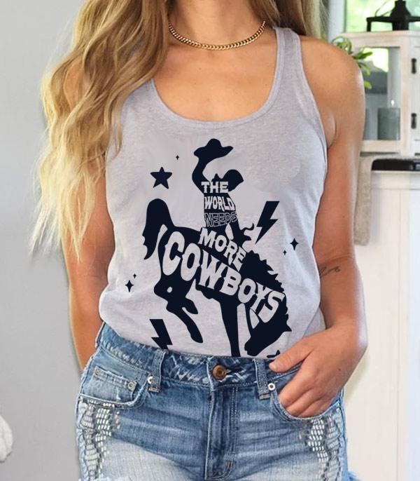 GRAPHIC TEES :: GRAPHIC TEES :: Wholesale Western Cowboy Bronco Tank Top