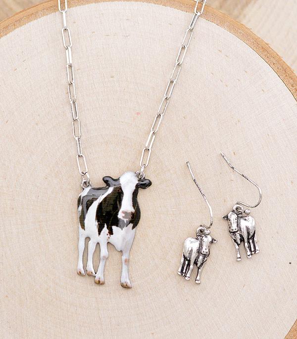 NECKLACES :: CHAIN WITH PENDANT :: Wholesale Farm Animal Cow Pendant Necklace