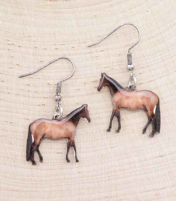 EARRINGS :: TRENDY EARRINGS :: Wholesale Farm Animal Horse Dangle Earrings