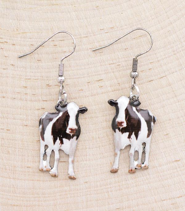 EARRINGS :: TRENDY EARRINGS :: Wholesale Cow Dangle Earrings