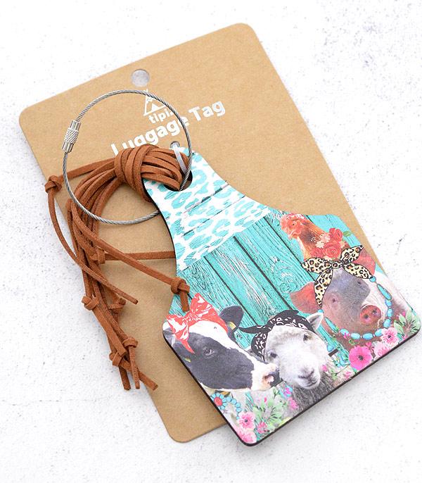 <font color=BLUE>WATCH BAND/ GIFT ITEMS</font> :: GIFT ITEMS :: Wholesale Farm Animal Luggage Tag