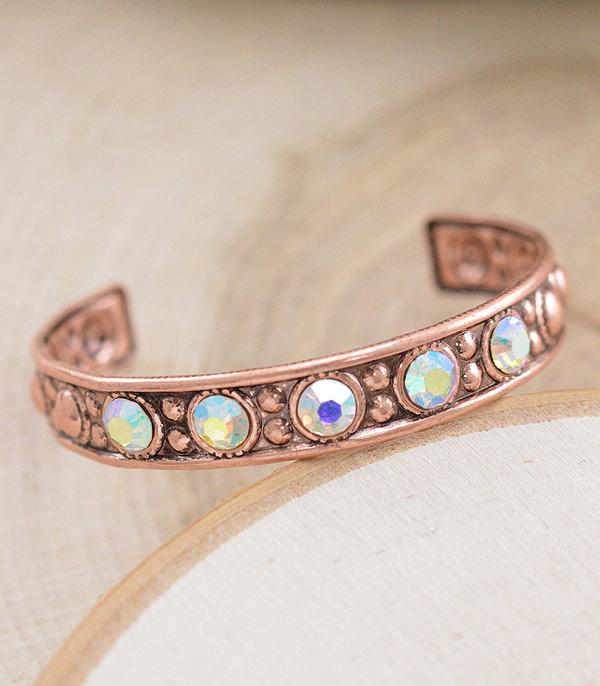 BRACELETS :: CUFF I BANGLE :: Wholesale Western Rhinestone Cuff Bracelet