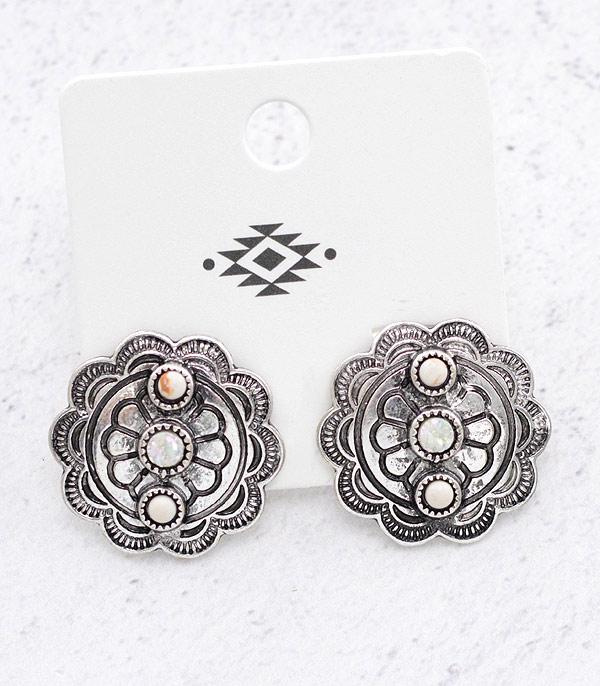 EARRINGS :: WESTERN POST EARRINGS :: Wholesale Western Concho Earrings