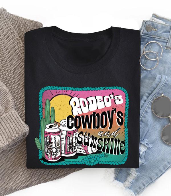 GRAPHIC TEES :: GRAPHIC TEES :: Wholesale Rodeo Cowboy Sunshine Western Tshirt
