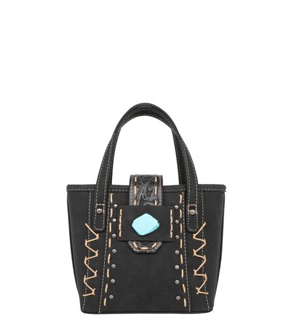 New Arrival :: Wholesale Montana West Tooled Small Tote Crossbody