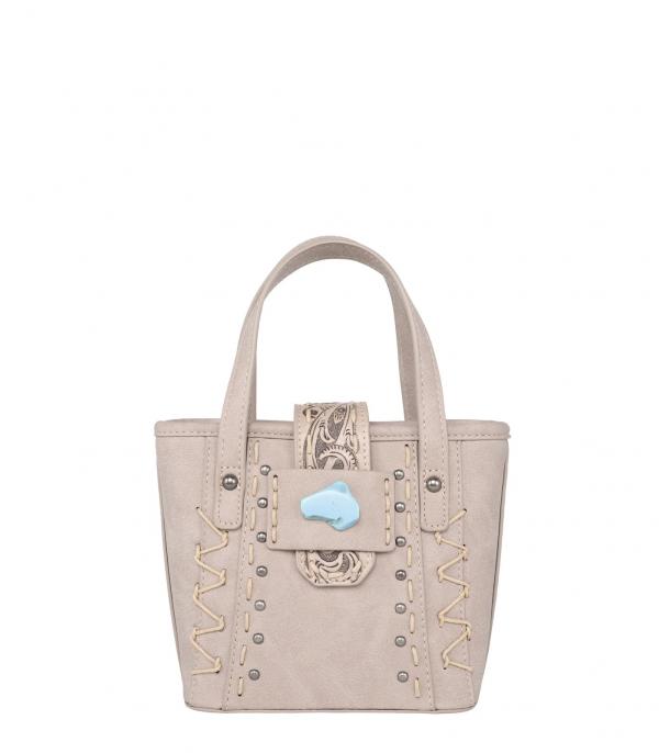 New Arrival :: Wholesale Montana West Tooled Small Tote Crossbody