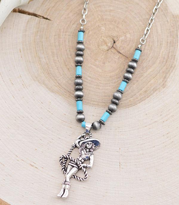 NECKLACES :: WESTERN TREND :: Wholesale Western Cowgirl Pendant Necklace