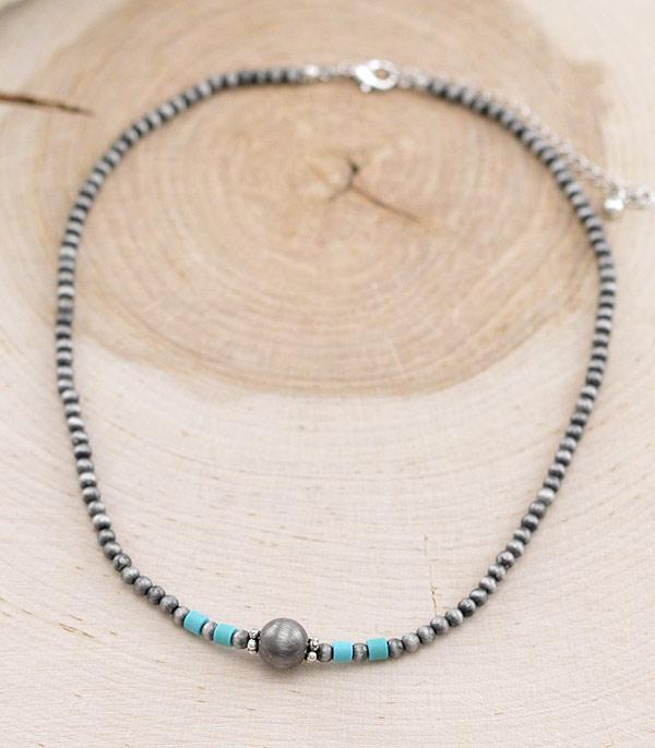 New Arrival :: Wholesale Western Navajo Pearl Bead Necklace