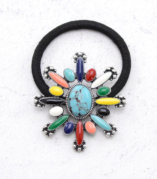 HATS I HAIR ACC :: HAIR ACCESSORIES :: Wholesale Western Ponytail Holder 