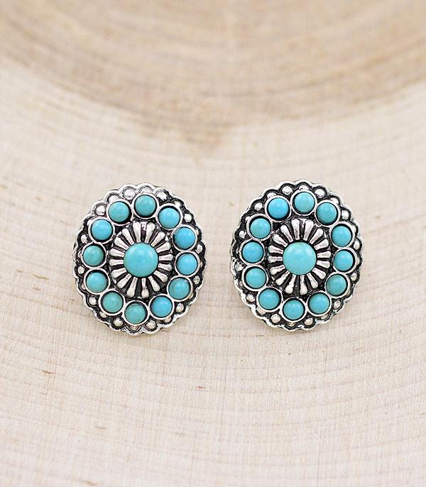 New Arrival :: Wholesale Western Turquoise Post Earrings